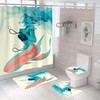 Stunning Artistic Mermaid Fabric Shower Curtain for Bathroom Decor