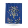 Stunning Butterfly Tree On Blue Background Shower Curtain For Your Bathroom