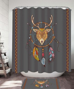 Stunning Deer Shower Curtain For Bathroom Decor
