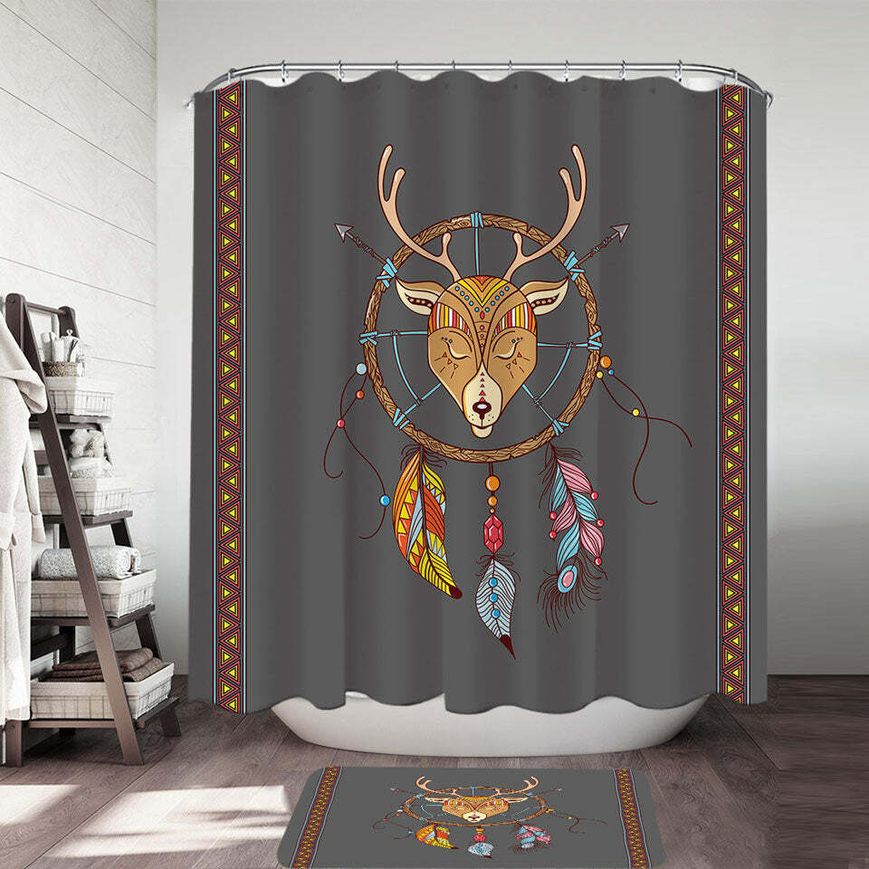Stunning Deer Shower Curtain For Bathroom Decor