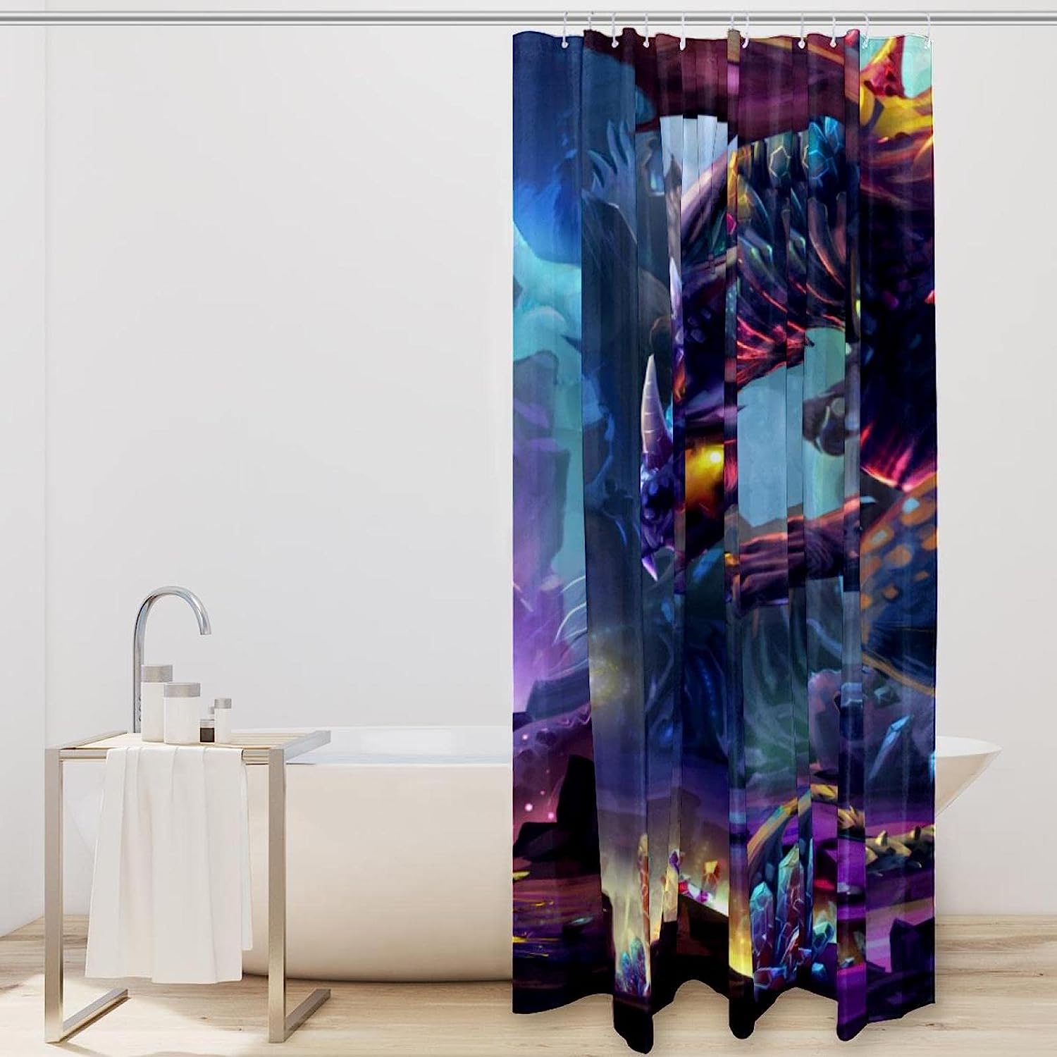 Stunning Dragon Planet Shower Curtain For A Fantastical Bathroom - Image 2