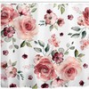 Stunning Goodbath Floral Shower Curtain With Blossoming Rose Flowers - Waterproof And Durable - Perfect For Any Bathroom