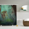 Stunning Mermaid with Seahorse Print Shower Curtain for Bathroom Decor