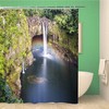 Stunning Rainbow Falls Shower Curtain from Hilo Hawaii - Waterproof Fabric Bathroom Decor 