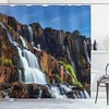 Stunning Rainforest Shower Curtain with Pongour Waterfall for a Natural and Majestic Bathroom
