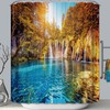 Stunning Waterfall Shower Curtain - Perfect For Nature Lovers And Bathroom Decor