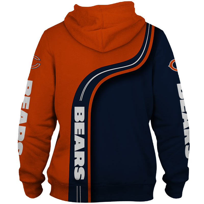 Stylish Chicago Bears Hoodie - 3D Cute Zip Hoodie Pullover