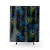 Stylish Custom Shower Curtain with Peacock Feathers for Bathroom