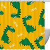 Stylish Dino Pattern Shower Curtain For A Unique Bathroom