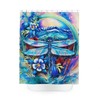 Stylish Dragonfly Pattern Fabric Shower Curtain For Bathroom
