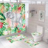 Stylish Elephant Floral Shower Curtain For Your Bathroom