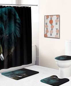 Stylish Elephant Shower Curtain For Your Bathroom