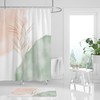 Stylish Floral Watercolor Shower Curtain For Contemporary Bathroom