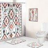 Stylish Geometric Pattern Shower Curtain For Modern Bathroom Decor