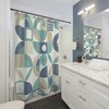 Stylish Geometric Print Shower Curtain For Contemporary Bathroom