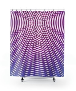 Stylish Geometric Shower Curtain With Abstract Prints