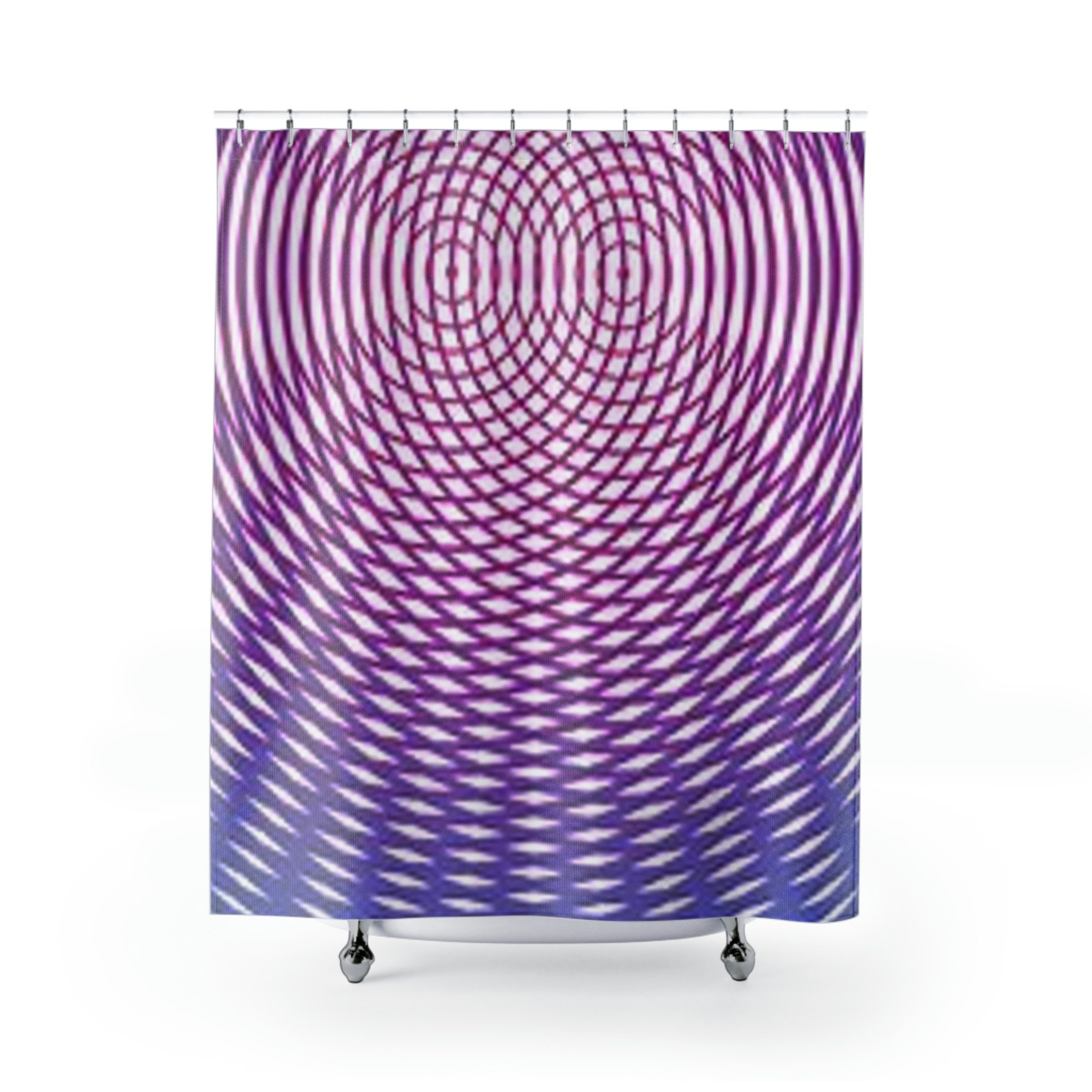 Stylish Geometric Shower Curtain With Abstract Prints
