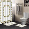 Stylish Lemon Pattern Shower Curtain for Modern Bathroom