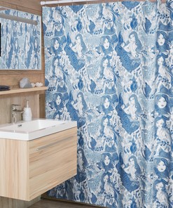 Stylish Mermaid Pattern Shower Curtain for Your Bathroom 