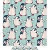 Stylish Penguins Bathroom Shower Curtain