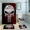 Stylish Skeleton Print Shower Curtain for a Chic and Scary Bathroom