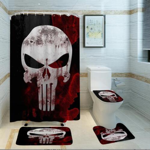 Stylish Skeleton Print Shower Curtain for a Chic and Scary Bathroom