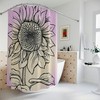 Stylish Sunflower Shower Curtain - Bright and Bold Bathroom Decor 