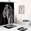 Stylish Tiger Shower Curtain for Chic Bathroom Decor