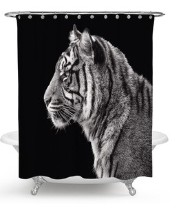 Stylish Tiger Shower Curtain for Chic Bathroom Decor