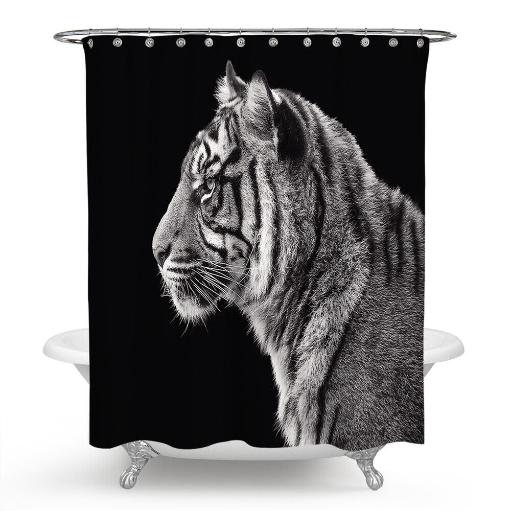 Stylish Tiger Shower Curtain for Chic Bathroom Decor