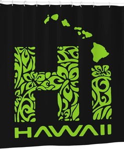 Stylish Tribal Hi Hawaii Islands Shower Curtain For Bathroom
