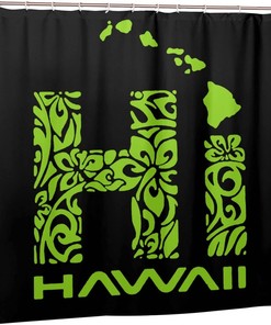 Stylish Tribal Hi Hawaii Islands Shower Curtain For Bathroom