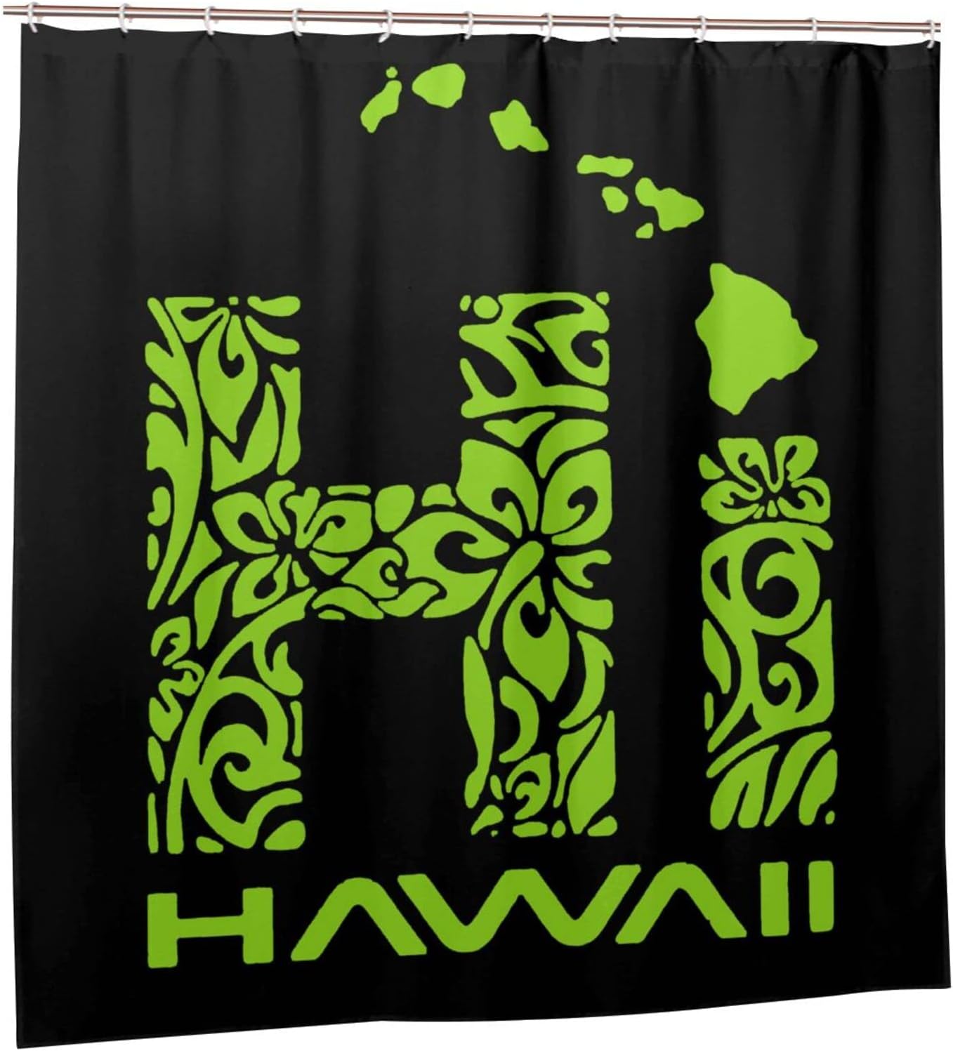 Stylish Tribal Hi Hawaii Islands Shower Curtain For Bathroom