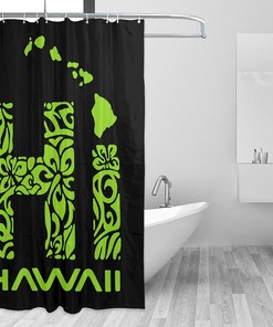 Stylish Tribal Hi Hawaii Islands Shower Curtain For Bathroom