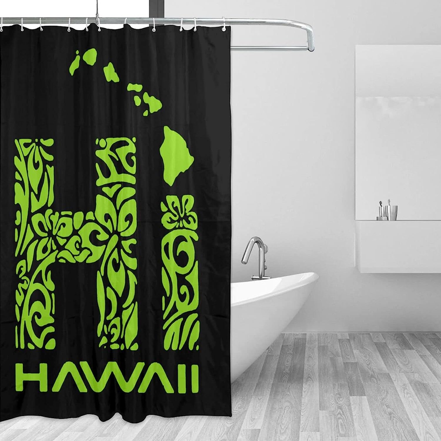 Stylish Tribal Hi Hawaii Islands Shower Curtain For Bathroom