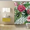 Stylish Tropical Shower Curtain with Home Decor and Modern Nature Theme 