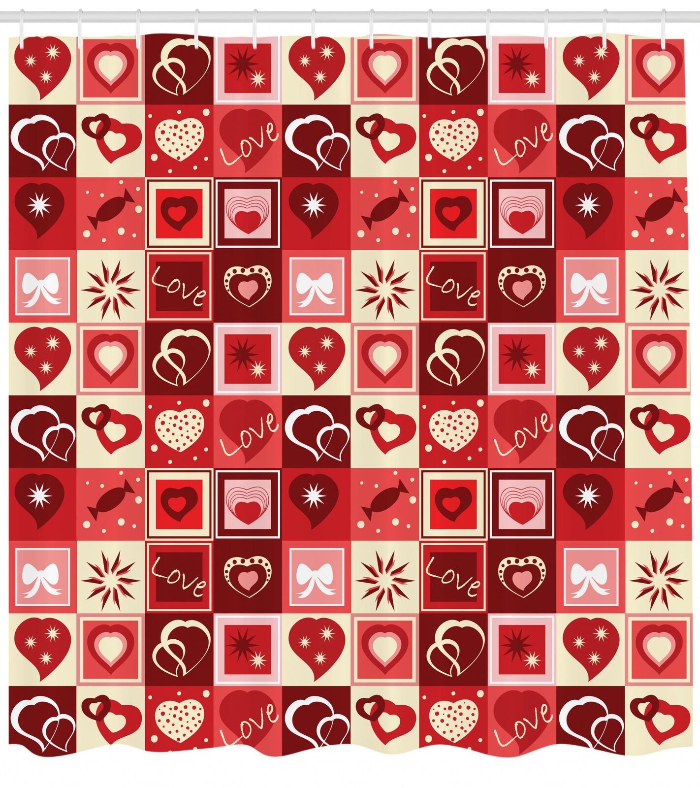 Stylish Vzor Sprchov Dekorace Sada Velikosti Shower Curtain for Bathroom Decoration with Pattern