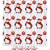 Stylish Watercolor Coconuts and Tropical Fruits Shower Curtain for Your Beachy Bathroom 