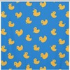 Stylish Yellow Ducks And Flowers Shower Curtain - Waterproof And Durable
