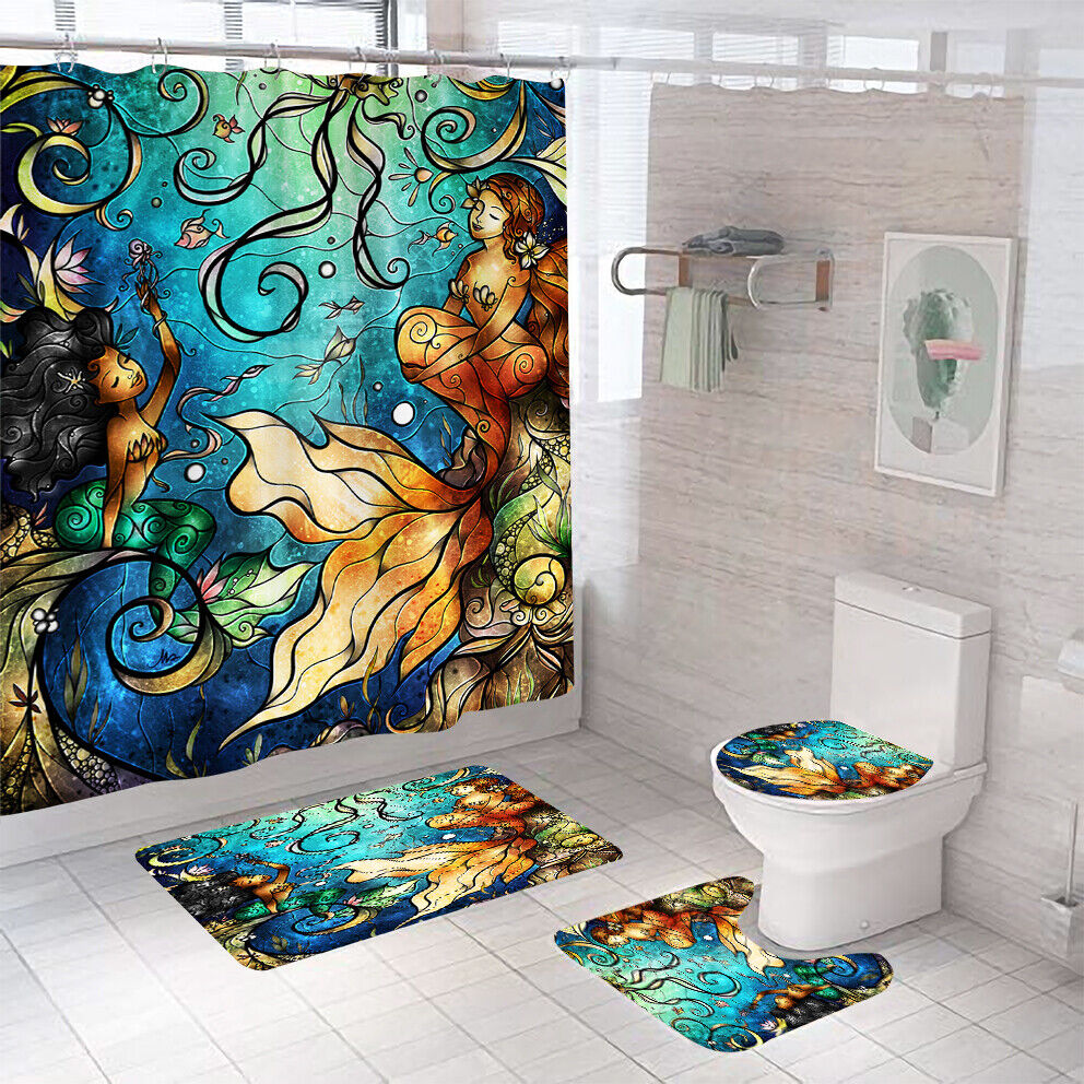 Stylish and Durable Mermaid Shower Curtain for Your Bathroom
