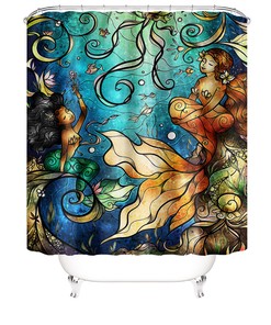 Stylish and Durable Mermaid Shower Curtain for Your Bathroom