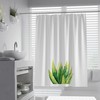 Succulent Cactus Plant Kid's Shower Curtain, Dry and Wet Separation Partition Curtain, Home Gym Bathroom Décor