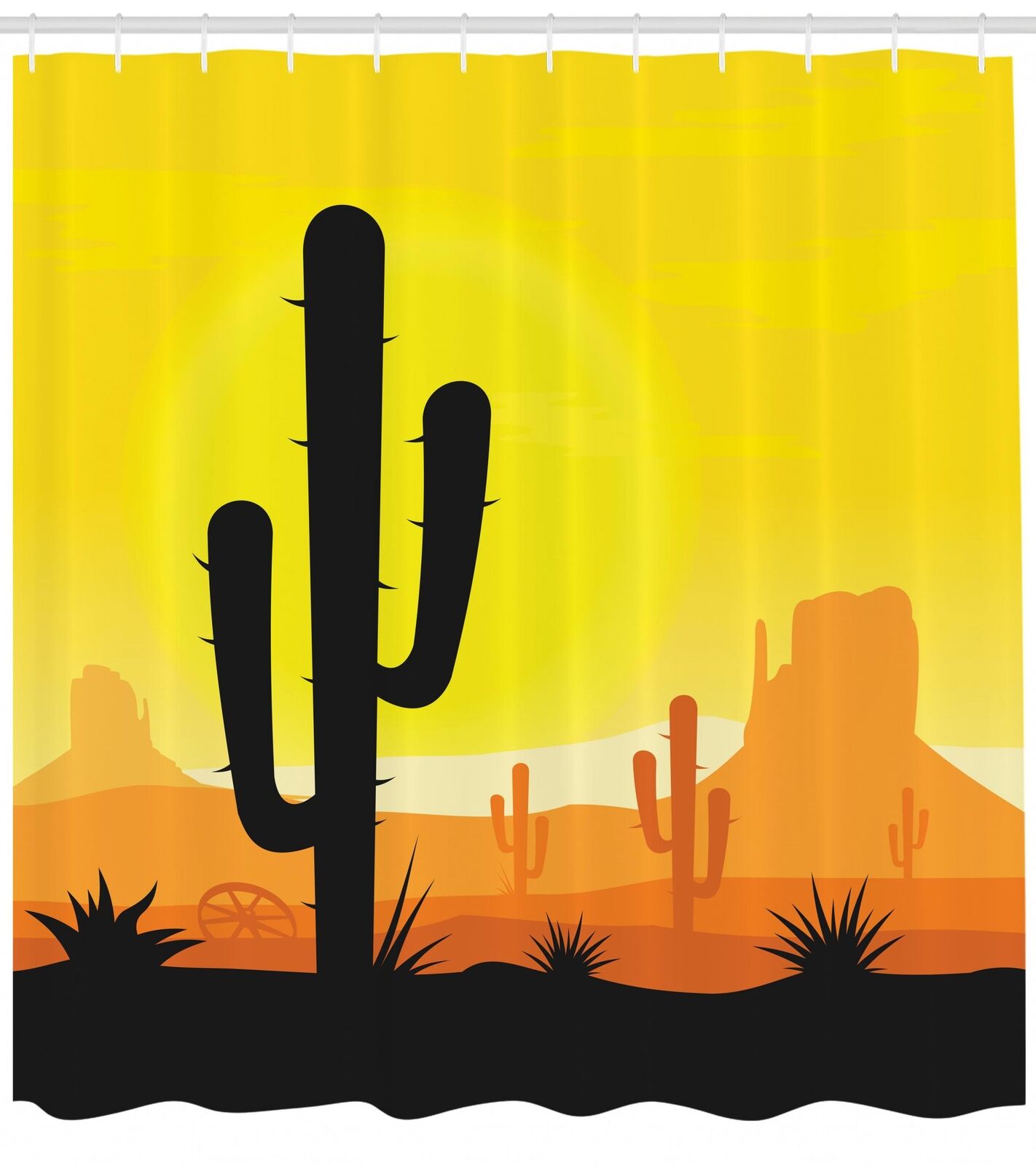 Succulent Plant Shower Curtain For Botanical Bathroom Decor