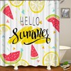 Summer Colorful Fruits Shower Curtain to Refresh Your Bathroom