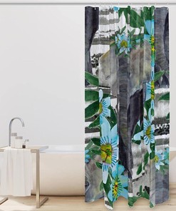 Summer Elephant Shower Curtain for a Fresh Bathroom Decor