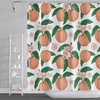 Summer Fruit Leaf Floral Shower Curtain - Colorful and Vibrant Bathroom Decor with Fruits and Flowers print