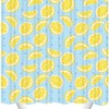 Summer Fruit Lemon Shower Curtain, Yellow Beiyongde Bathroom Decor, Waterproof Fabric Set