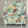 Summer Garden Shower Curtain with Vibrant and Colorful Botanical Design