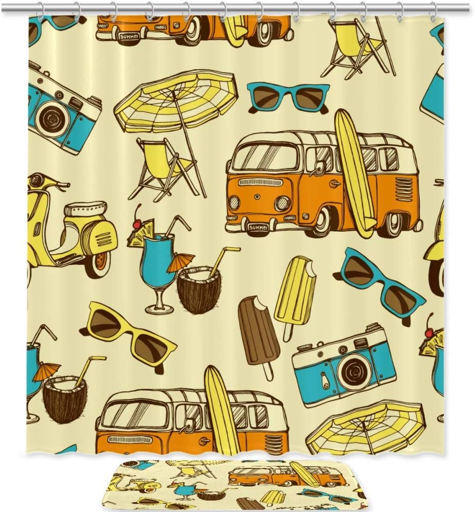 Summer Hawaii Shower Curtain For A Tropical Getaway Bathroom