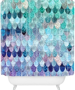 Summer Mermaid II Kids Bathroom Shower Curtain for Your Little One's Bathroom